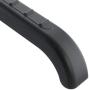 HANGERWORLD 10 Black 18inch Plastic Coat Jacket Clothes Garment Top Hangers with Non-Slip Arm Ridges