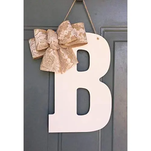 Monogram Door Hanger, Bridal Wedding Decoration - Home Decor Monogram Door Hanger, Bridal Wedding Decoration - Home Decor