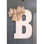 Monogram Door Hanger, Bridal Wedding Decoration - Home Decor