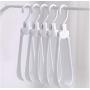 10pcs Creativity Magic Clothes Hanger Stand Broad Shoulders Plastic Fold