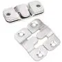 Eyourlife Flush Mount Bracket Interlocking Furniture Connector, Heavy Duty Stainless Steel Photo Frame Hook Picture Hanger for Large Picture Display Art Gallery Wall Mount Hardware (5 Pairs) Eyourlife Flush Mount Bracket Interlocking Furniture Connector, Heavy Duty Stainless Steel Photo Frame Hook Picture Hanger for Large Picture Display Art Gallery Wall Mount Hardware (5 Pairs)