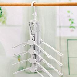WINOMO Rotary Folding Clothes Hanger Foldable Hangers Hook Anti-Skid Drying Racks