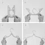 HJYPYJ Magic Hanger,Portable Adjustable Folding Hanger,Household Tourism Space-Saving Organizer Hangers, Strong Bearing Capacity/White / 8 pcs