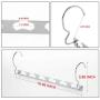 TOPIA HANGER Wonder Multifunctional Clothes Hangers Space Saving Hangers Updated Design Wider Wavy Slots Metal Magic Hangers Heavy Duty Chrome Hangers Closet Organizer Hanger 4pcs CT11C