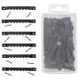 Juvale 100-Count 2.5 Inch Metal Sawtooth Picture Frame Hangers with 200 Nails