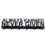 Always Earned Never Given Spartan Race Running Marathon Sports Medal Display Rack Holder Hanger Organizer for Wall OCR Obstacle Course Race Always Earned Never Given Spartan Race Running Marathon Sports Medal Display Rack Holder Hanger Organizer for Wall OCR Obstacle Course Race