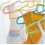 10pcs Random Color Childrens Bow Hanger Home Baby Clothes Hanger