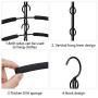 Clothes Hangers, 5 in 1 Space Saving Hangers Multilayer Metal Hangers EVA Sponge Non-Slip Suit Hangers Detachable Hangers for Suit Coat Shirt Skirt Pants