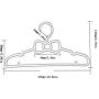 20pcs Set Childrens Bow Hanger Random Color Home Baby Clothes Hanger
