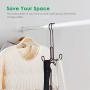 TomCare Metal Purse Organizer Stackable Purse Hanger Handbag Organizer Sturdy Bag Organizer Purse Holder Rack Hanging Closet Organizer for Purses, Handbags, Backpacks, Bags, Totes, 6 Pack, Bronze