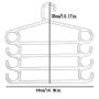 HJYPYJ Magic Clothes Hangers,Multi-Layer Space-Saving Organizer Hangers,Household Multifunction Trouser Hangers, No Glitches/Gray / 10 Pcs