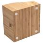 Multi-Use Bamboo Office Product Organizer Compact for Desktop, Holds Notepads, Pens, Pencils, Business Cards, Paper Clips, Stationery Supplies & More