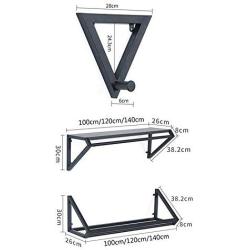 Industrial Wall-Mounted Garment Rack, Retro Simple Retail Clothing Display Stand, Metal Commercial Multi-Purpose Hangers, Iron Laundry Room with Durable Clothes Rail, Clothing Stores, Home ZDDAB