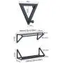 Industrial Wall-Mounted Garment Rack, Retro Simple Retail Clothing Display Stand, Metal Commercial Multi-Purpose Hangers, Iron Laundry Room with Durable Clothes Rail, Clothing Stores, Home ZDDAB Industrial Wall-Mounted Garment Rack, Retro Simple Retail Clothing Display Stand, Metal Commercial Multi-Purpose Hangers, Iron Laundry Room with Durable Clothes Rail, Clothing Stores, Home ZDDAB