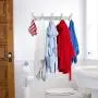 devesanter Coat Hooks Wall Mounted Self Adhesive Space-Saving Coat Hanger with 5 Stainless Steel Hooks for Coats Hats Scarves Clothes Key(1pack) devesanter Coat Hooks Wall Mounted Self Adhesive Space-Saving Coat Hanger with 5 Stainless Steel Hooks for Coats Hats Scarves Clothes Key(1pack)