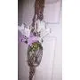 Cream/brown plant hanger Cream/brown plant hanger