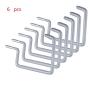 Garage Hooks,Cheaboom Heavy Duty Bike Storage Hooks Wall Hooks Screw-in Utility Storage Hangers Shed Garage Garden Hook Plastic Coated for Wall Mount/Ceiling (Grey Square Bike Hook x 6)