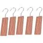 Vosarea 5PCS Cedar Hang up Natural Cedar Blocks Hanger for Clothes Storage Odor Protection Vosarea 5PCS Cedar Hang up Natural Cedar Blocks Hanger for Clothes Storage Odor Protection