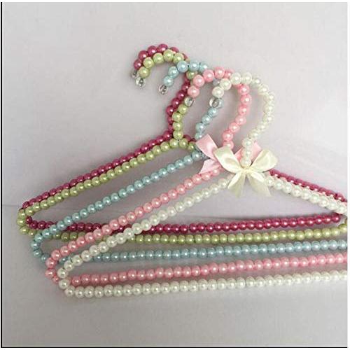 5pcs 40cm Adult Plastic Hanger Pearl Hangers for Clothes Pegs Princess Clothespins Wedding Dress Hanger Random Color