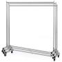 Bextsware Heavy Duty Clothing Rack, Industrial Grade Z-Base Garment Rack on Wheels with Brakes, Commercial Rolling Hanging Clothes Rack, 400LBS Load with 63" Extra Long Bar, Chrome Bextsware Heavy Duty Clothing Rack, Industrial Grade Z-Base Garment Rack on Wheels with Brakes, Commercial Rolling Hanging Clothes Rack, 400LBS Load with 63" Extra Long Bar, Chrome