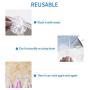BABALA Heavy Duty Wall Hooks - Eco-Friendly Magic No-Glue Silicone Hooks Transparent Nail Free Wall Hangers Waterproof Reusable Strong Utility Hooks for Kitchen, Bathroom, Coat, Towel, Keys (Clips)