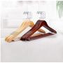 5pcs Random Color Adult Wooden Hangers for Clothes Wood Clothes Shop Hotel Hanger
