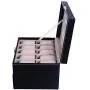 Chirde 20 Slots Watch Boxes Jewelry Display Case, Dual Layer Watch Holder Organizer with Lock and Key (US Stock) Chirde 20 Slots Watch Boxes Jewelry Display Case, Dual Layer Watch Holder Organizer with Lock and Key (US Stock)