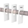 Blulu 50 Pack Clothing Rack Size Dividers Rectangular Hangers Dividers with 1 Piece Marker Pen