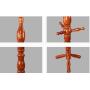 XMZFQ Coat Rack Stand with Rounded Hooks, Wooden Hall Tree Enterway Coat Stand Coat Hanger Holder Free Standing for Clothes, Hats, Purses,B