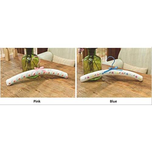 KIPB 10 Pieces of Fabric Thickening Hanger for Clothes, Bow Flower, Non-Slip Cotton Hanger Mixed