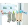 HJYPYJ Magic Hanger,Portable PP Folding Hanger,Adjustable Space-Saving Organizer Hangers, Non-Slip/Pink / 1 pcs
