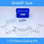 Sharp Tank Ceiling Hook Kit - 110 Piece Assortment Includes Ceiling Hooks and Hangers with Clips Designed for Suspended Ceilings and Drop Ceilings Sharp Tank Ceiling Hook Kit - 110 Piece Assortment Includes Ceiling Hooks and Hangers with Clips Designed for Suspended Ceilings and Drop Ceilings
