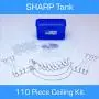 Sharp Tank Ceiling Hook Kit - 110 Piece Assortment Includes Ceiling Hooks and Hangers with Clips Designed for Suspended Ceilings and Drop Ceilings