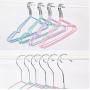 10pcs Random Color Non-Slip Hanger Clothes Drying Rack Holder Durable for Home Wardrobe Decoration