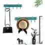 Wall-Mounted Coat Rack, 15-inch Wooden Shelving Hook Storage Key Holder with 5 Metal Hooks for Keys Towel Clothes Hats Bags Mudroom Bathroom Entryway, (2 Packs, Blue) Wall-Mounted Coat Rack, 15-inch Wooden Shelving Hook Storage Key Holder with 5 Metal Hooks for Keys Towel Clothes Hats Bags Mudroom Bathroom Entryway, (2 Packs, Blue)