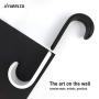Curve J Hooks Wall Hooks Wood Hooks Coat Hooks for Wall Hallway Living Room Office Hanger Home Decor (Black)