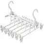 2pcs Multifunctional Plastic Pants Rack Trousers Hanger Clothes Drying Shelf Space Saving Closet Wardrobe Organizer Hanger