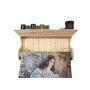 Quilt Rack for the Wall, Solid Wood Decorative Shelf with Quilt Or Towel Rod, Elegant Wall Hanging Quilt and Tapestry Hanger
