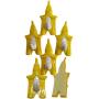 Keychain Hook, Wall-Mounted Key Holder, Key Cloth Door, Wall Hook, Utility, Hanger Hook, for Home Office Kitchen (Yellow)