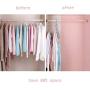 WENMOS Magic Clothes Hanger Organizer, Space Saving Hangers with Multifunction Rotate Anti-Skid, Foldable Hangers for Wardrobe Storage, Cascading Hangers of Sturdy Plastic