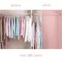 WENMOS Magic Clothes Hanger Organizer, Space Saving Hangers with Multifunction Rotate Anti-Skid, Foldable Hangers for Wardrobe Storage, Cascading Hangers of Sturdy Plastic