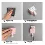 AndYin Cat Hooks Wall Hanger for Key Hook Decorative Adhesive Kitty Hooks Key Holder Coat Rack Utility Hook for Wall Hanging with Bag Coat (Pink) AndYin Cat Hooks Wall Hanger for Key Hook Decorative Adhesive Kitty Hooks Key Holder Coat Rack Utility Hook for Wall Hanging with Bag Coat (Pink)