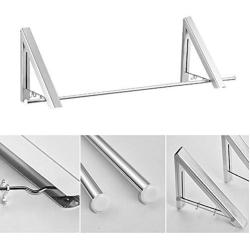 Folding Clothes Hanger Foldable Multifunction Wall Mounted Clothes Rail Drying Rack Random Color