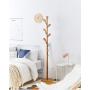 Y.H.Valuable Coat Racks Modern Floor Coat Rack Oak Disc Hanger Living Room Bedroom Simple Clothes Rack Wood Color Floor Hanger Entryway Furniture Y.H.Valuable Coat Racks Modern Floor Coat Rack Oak Disc Hanger Living Room Bedroom Simple Clothes Rack Wood Color Floor Hanger Entryway Furniture