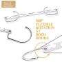 LuLaRine Stainless Steel Magic Hangers Space Saving Hangers Clothes Space Saving Wardrobe Clothing Hanger Organizer Closet (12 Pack)