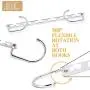 LuLaRine Stainless Steel Magic Hangers Space Saving Hangers Clothes Space Saving Wardrobe Clothing Hanger Organizer Closet (12 Pack)