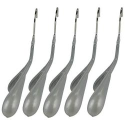 Mawa by Reston Lloyd BodyForm Series Non-Slip Space-Saving Clothes Hanger For  Jackets, Suits & Coats, 16-1/2", Style 42/L, Set of 5, Silver