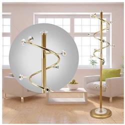 DUIHIDD Clothes Hangers 180CM Metal Coat Rack Free Standing Garage Foyer Office Closet Coat Tree for Clothes Bags Scarves and Hats (Color : Gold C)