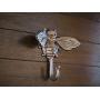 Bee Wall Hanger, Cast Iron Handpainted, Aged Copper or Pick from Over 40 Colors