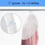 Zilink Shoulder Covers for Clothes (Set of 15) Breathable Garment Dust Covers Protectors with 2" Gusset for Suit, Coats, Jackets, Dress Closet Storage